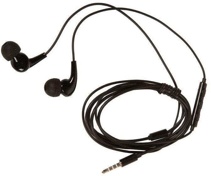 Аксессуары / Наушники REMAX RW-108 Wired Earphone For Calls & Music микрофон, подключение Jack 3.5 mm, черный