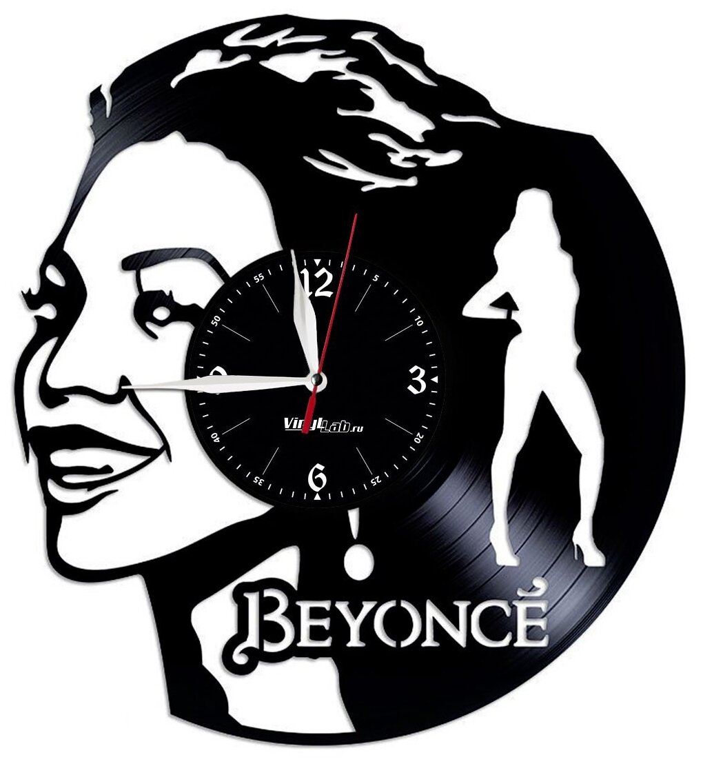 Часы из виниловой пластинки (c) VinylLab Beyonce