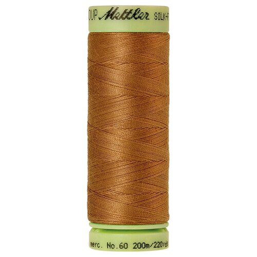 Нить для машинного квилтинга SILK-FINISH COTTON 60, 200 м 100% хлопок 0287 Dark Tan ( 9240-0287 ) нить для машинного квилтинга silk finish cotton 60 200 м 100% хлопок 1002 very dark brown 9240 1002