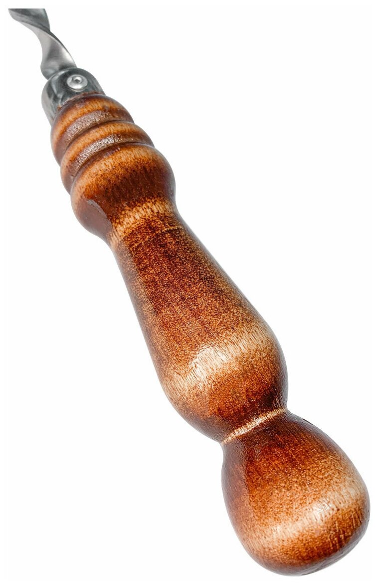Набор шампуров с деревянной ручкой для шашлыка - 8 шт - фотография № 6
