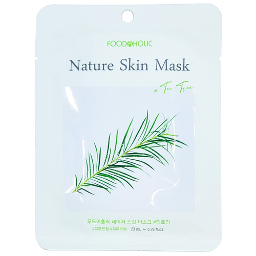 Тканевая маска с экстрактом чайного дерева [FoodaHolic] Tea Tree Nature Skin Mask