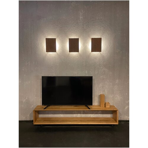 Комод из массива дуба Консоль дубовая Подставка под ТВ подвесной комод из дуба. Комод ТВ №4