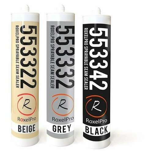 RoxelPro Однокомпонентный распыляемый герметик чёрный картридж 290мл 875₽