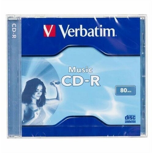 диск cd rw verbatim 43762 CD-R Verbatim 700Mb 16x Music CD-R 1 шт