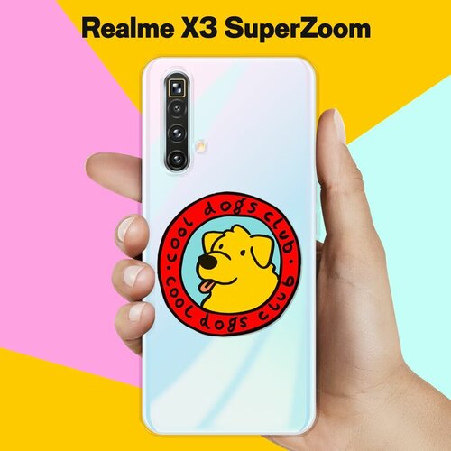 Силиконовый чехол на realme X3 SuperZoom Клуб любителей собак / для Реалми Икс 3 СуперЗум силиконовый чехол на realme x3 клуб любителей собак для реалми икс 3