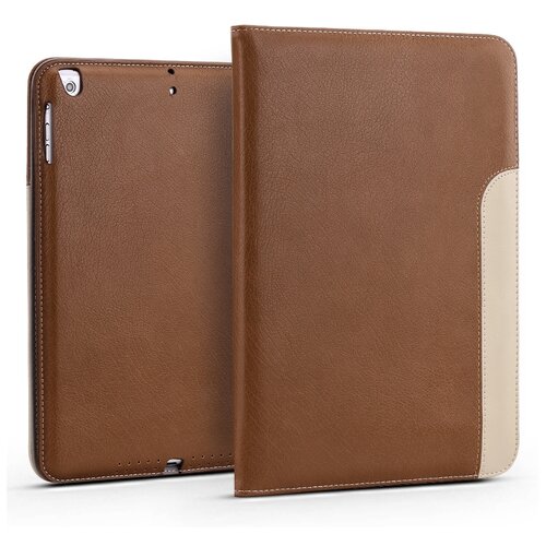 фото Чехол-обложка mypads для ipad air 2 (a1566/ a1567) с визитницей и держателем для руки из качественной импортной кожи коричневый