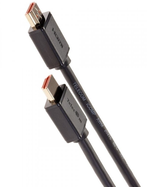 Кабель HDMI-19M --- HDMI-19M ver 2.0+3D/Ethernet ,1m Telecom <TCG215-1M> VCOM Telecom TCG215-1M - фото №5