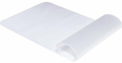 фото Коврик для клавиатуры защитный силиконовый прозрачный 368*147*0.3 мм гладкий универсальный