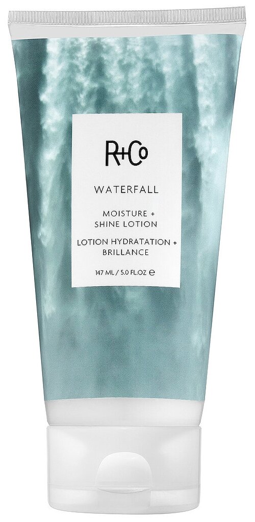 R+Co Увлажняющий лосьон для блеска Waterfall moisture + shine lotion, 147 г, 147 мл, бутылка