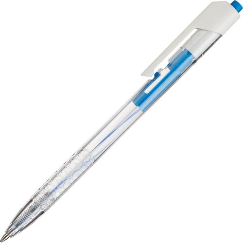 Ручка шариковая автомат. Deli диаметр шарика 0.7 мм, синий