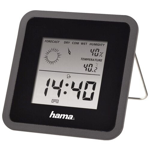 Метеостанция HAMA TH-50, черный метеостанция hama th 200