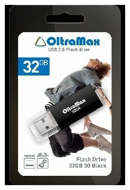 USB флэш-накопитель (OLTRAMAX OM032GB30-В черный) - фотография № 2