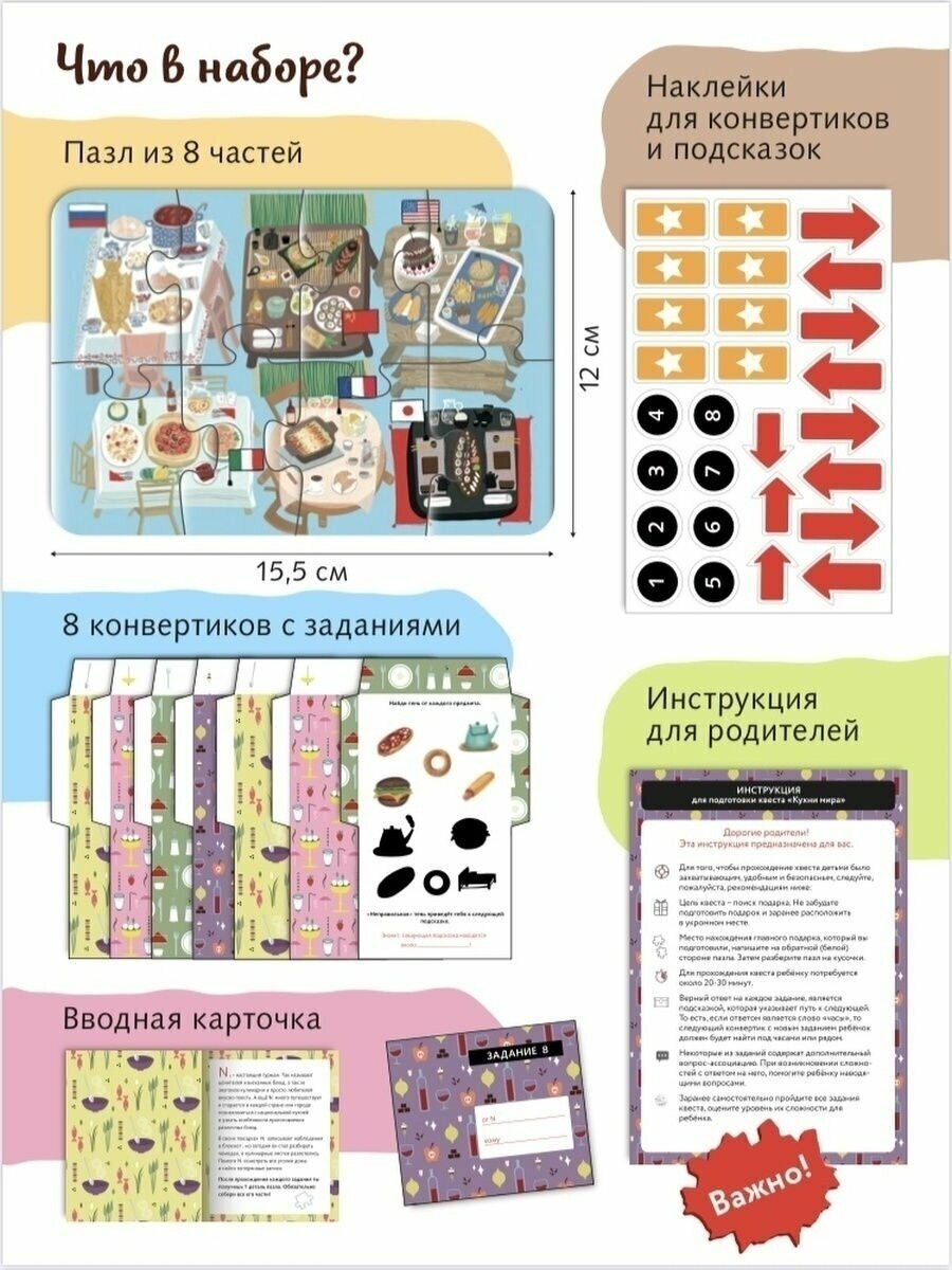 Набор "Квест в чемоданчике. Кухни мира" (83289) HappyLine - фото №10
