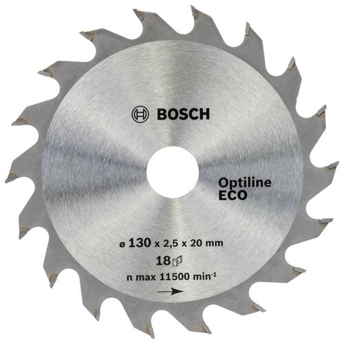 Диск пильный Bosch твердосплавный 130х20/16х 18 Optiline ECO (781)