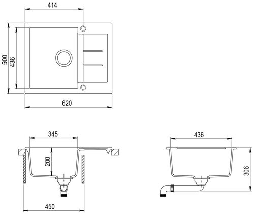 Кухонная мойка AquaSanita Tesa SQT 102 AW 111