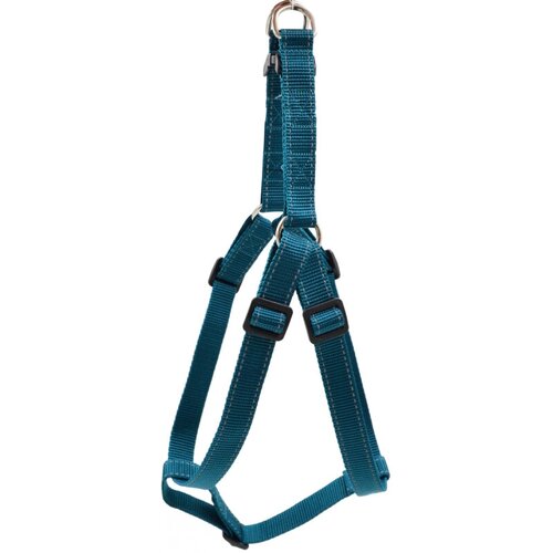 Шлейка Зооэкспресс FRESH LINE быстросъемная регулируемая капрон морская волна 10мм от 30 до 40см 201₽