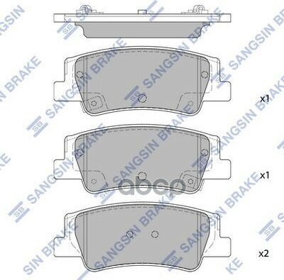 Колодки Тормозные Hyundai Sonata 19- Задние Sangsin brake арт. SP4335