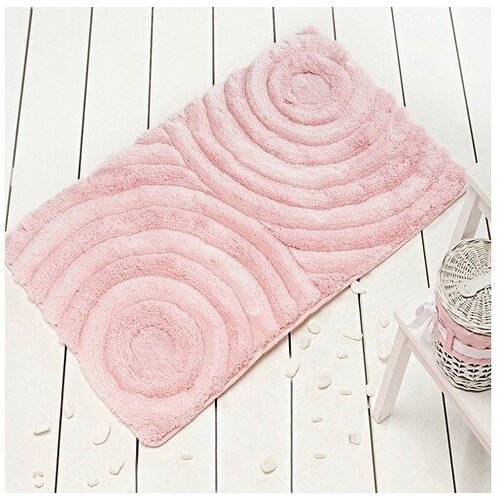 Коврик для ванны Akryl Wave 60х100 см Светло-розовый