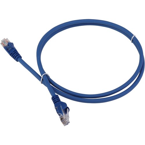 Патч-корд Lanmaster LAN-PC45/U5E-5.0-BL вилка RJ-45-вилка RJ-45 кат.5е 5м синий LSZH (уп:1шт) кабель патч корд lanmaster lan pc45 s5e 5 0 yl вилка rj 45 вилка rj 45 кат 5е 5м желтый lszh уп 1шт