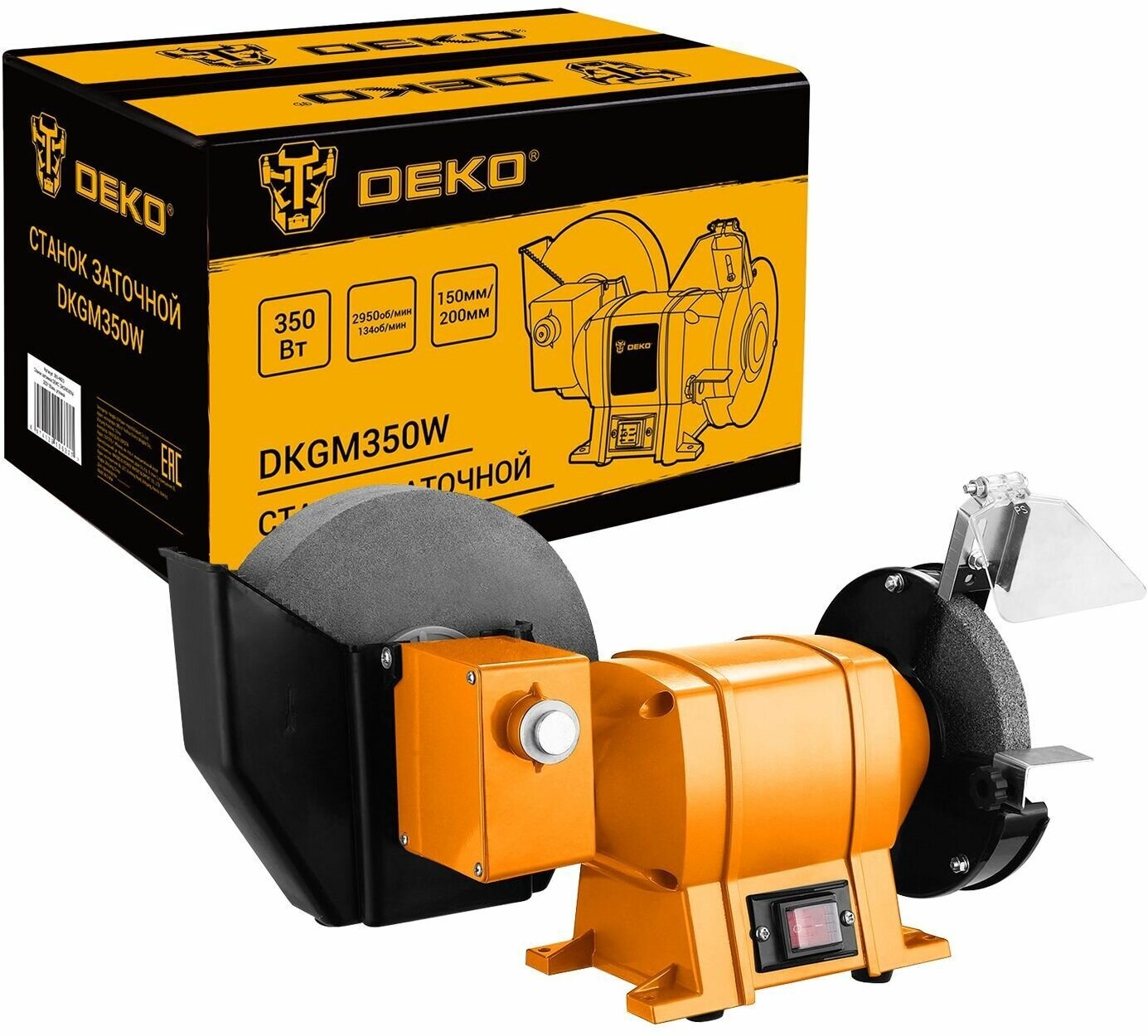 Точильный станок Deko DKGM350W, 200/150мм, угловой 063-4423