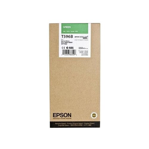 Картридж Epson C13T596B00, 350 стр, зеленый