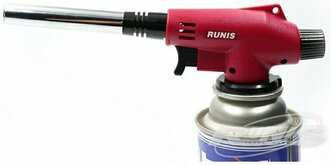 Газовая горелка RUNIS Premium P06 пьезо, цанг. 4-053 / Туристическая горелка