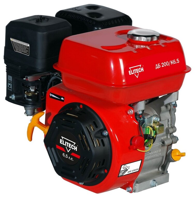 Бензиновый двигатель ELITECH ДБ200/К6.5 6.5 л.с.