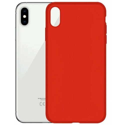 Чехол накладка для Apple iPhone X/XS Devia Nature Series Silicone Case красный