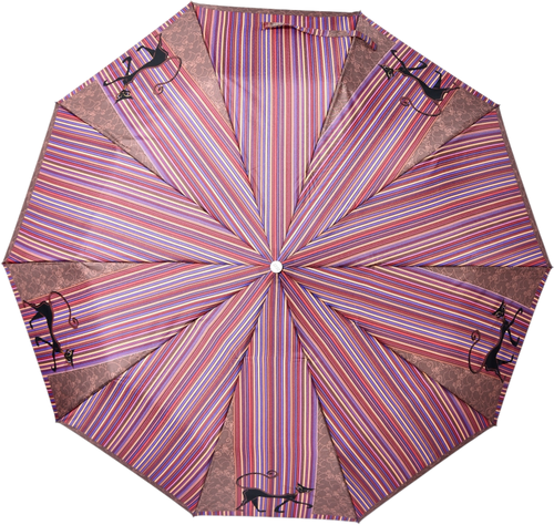 Зонт ZEST, полуавтомат, 3 сложения, купол 110 см, 10 спиц, система «антиветер», чехол в комплекте, для женщин, коралловый, розовый