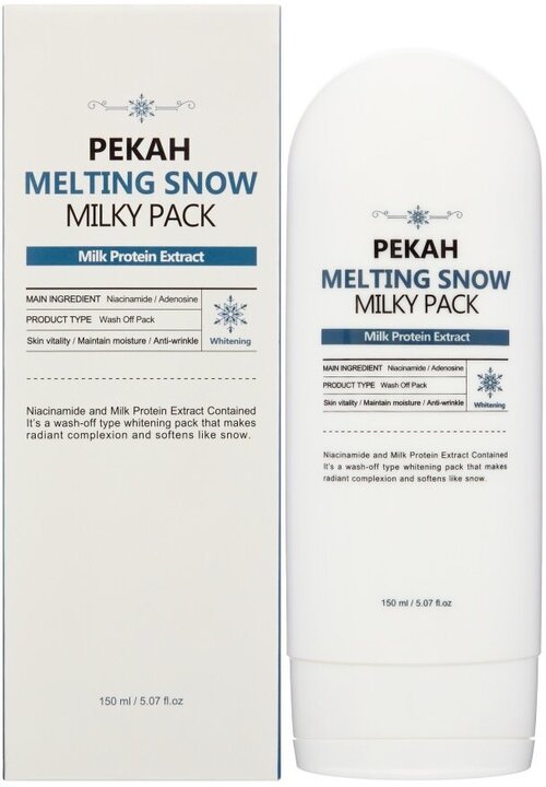 PEKAH Melting Snow Milky Pack Омолаживающая маска с молочными протеинами,150мл