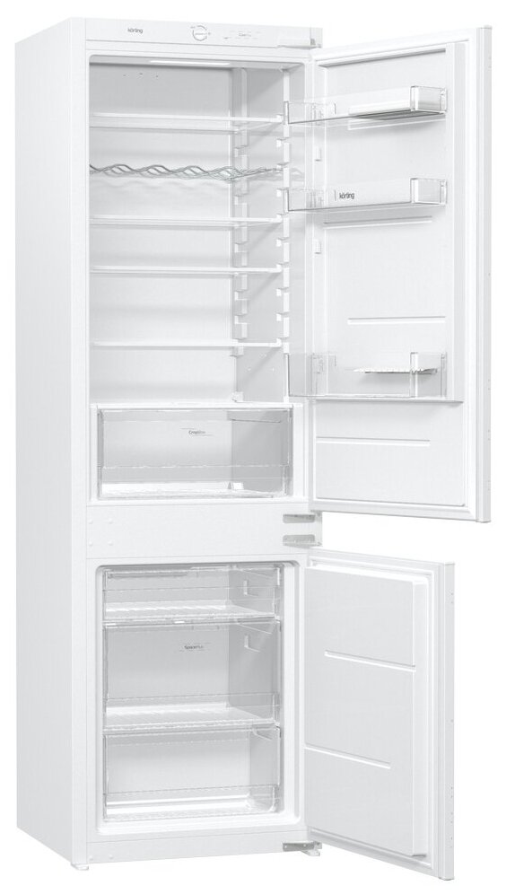 Встраиваемый двухкамерный холодильник Korting KSI 17860 CFL