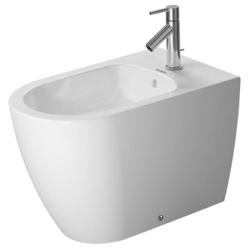 Биде напольное DURAVIT ME by Starck 228910 с горизонтальным выпуском белый duravit me by starck 253009 микролифт с горизонтальным выпуском белый