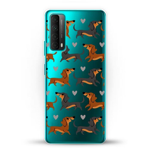 фото Силиконовый чехол таксы на huawei p smart 2021 andy & paul