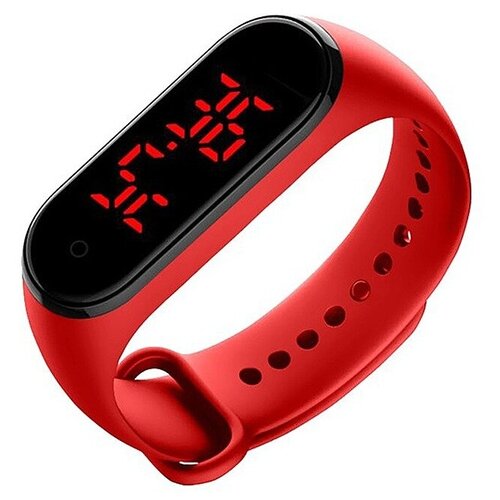 фото Фитнес-браслет zdk band 10 red с датчиком измерения температуры (водостойкий)