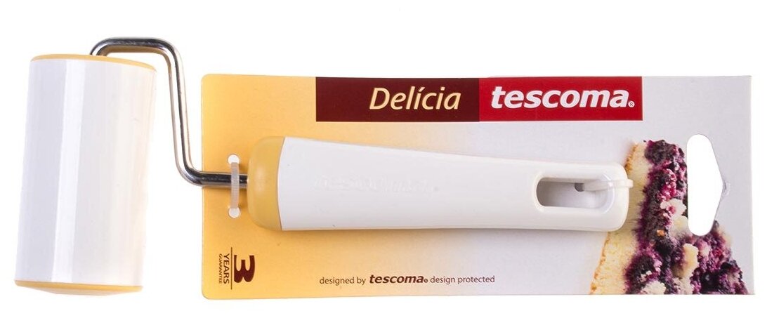 Скалка Tescoma DELICIA 630030, 18 см, белый/бежевый