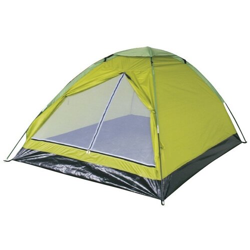 Палатка туристическая 2-х местная 200150110 см Тент полиэстер 170 Т водостойкость PU 400 мм швы проклеены Каркас фибергласовые трубки 4350₽