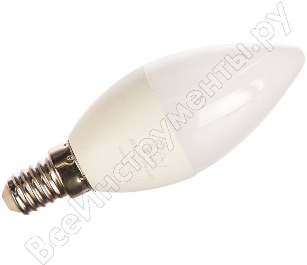 RSV Светодиодная лампа RSV-C37-10W-6500K-E14 100247