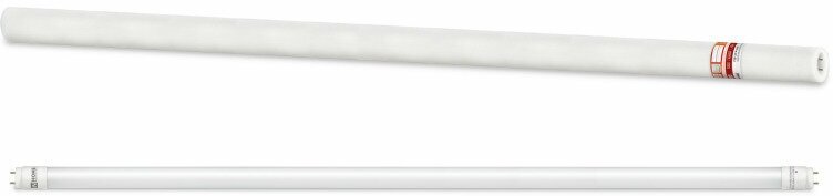 фото Лампа светодиодная 20Вт, T8, длина 1200мм, G13, 6500K, 220В IN HOME - 2шт!