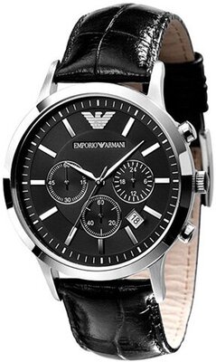 Наручные часы EMPORIO ARMANI Classics AR2447, черный, серебряный