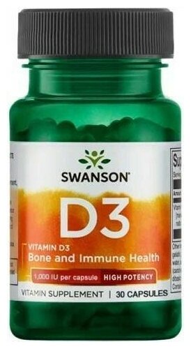 Vitamin D3 Higher Potency, 1000 ME, 30 мл, 40 г, 30 шт.