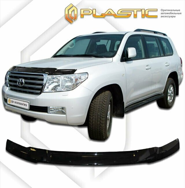 Дефлектор капота для Toyota Land Cruiser 200 2008-2012 Classic черный