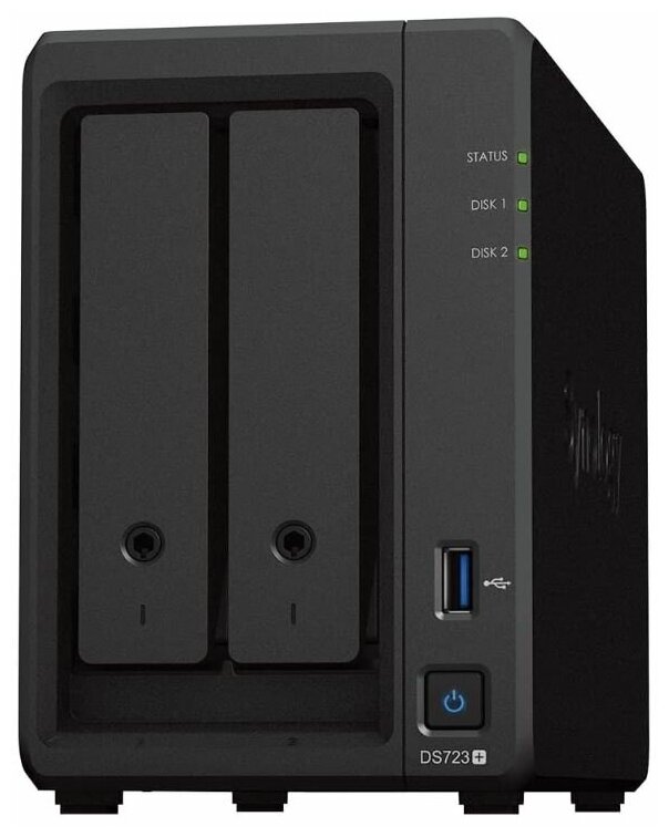 Сетевое хранилище Synology DS723+ черный