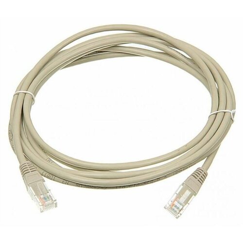 Патч-корд Lanmaster 6 категории UTP серый 3.0м TWT-45-45-3.0/6-GY патч корд lanmaster вилка rj 45 вилка rj 45 кат 5e пвх 3м красный [twt 45 45 3 0 rd]