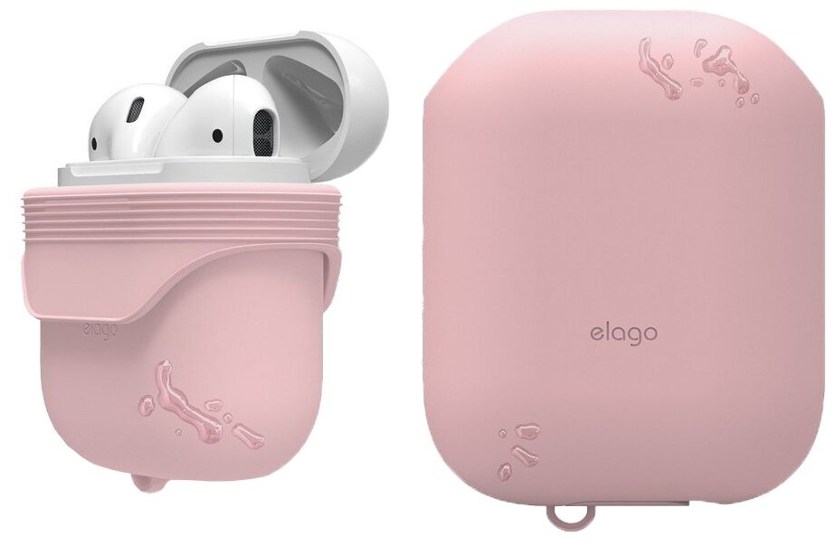 Elago для AirPods чехол Waterproof case Lovely Pink