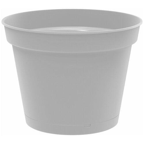 Горшок цветочный Idi Land Mint 240 h18.4 см v5 л пластик серый