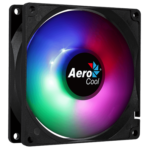 Система охлаждения для корпуса AeroCool Frost 9, черный/прозрачный/RGB подсветка вентилятор для корпуса aerocool frost 8 черный прозрачный rgb подсветка