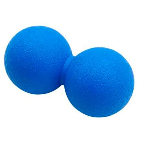 фото Массажный мяч для фитнеса, йоги и пилатеса, сдвоенный, синий, 11,5 см urm