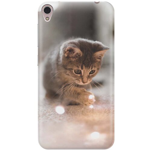 фото Cиликоновый чехол на asus zenfone live (zb501kl) / асус зенфон лайв (зб501кл) с принтом "котенок и свет" gosso