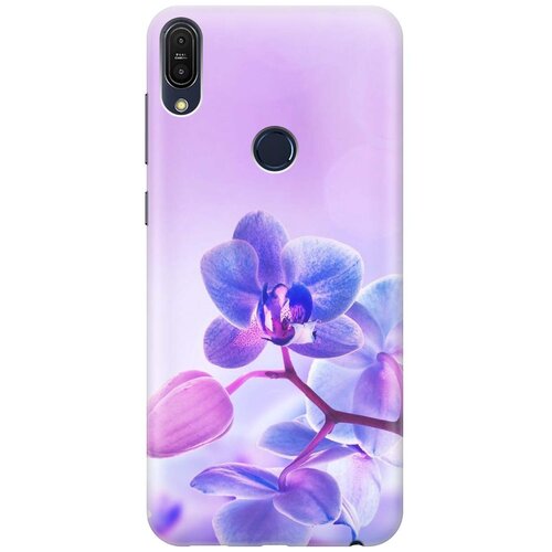 фото Gosso ультратонкий силиконовый чехол-накладка для asus zenfone max pro m1 (zb602kl) с принтом "лиловые орхидеи"