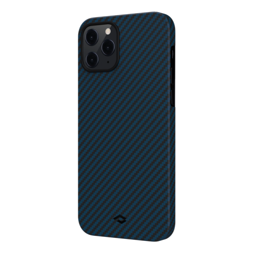 фото Чехол-накладка pitaka magez case (арамид) для apple iphone 12 pro max для apple iphone 12 pro max черно-синий
